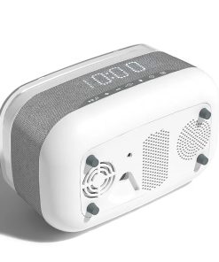 Intelligent Multifunctional Wireless Fast Charger Alarm Clock Bluetooth Speaker Atmosphere Night Light Home Decor