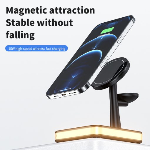 4 In 1 Magnetic Wireless Charger Stand For IPhone 14 13 12 Pro Max Apple Apple 8 7 6 Airpods Fast Charging Dock Station TurboTech Co 5