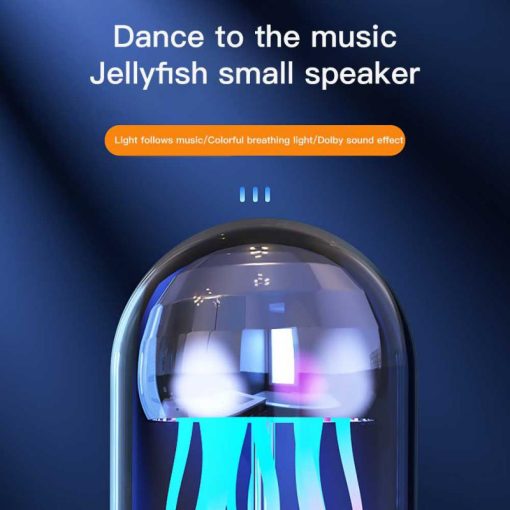 3in1 Colorful Jellyfish Lamp Bluetooth Speaker With Clock Luminous Portable Stereo Breathing Smart Light Decoration TurboTech Co 8