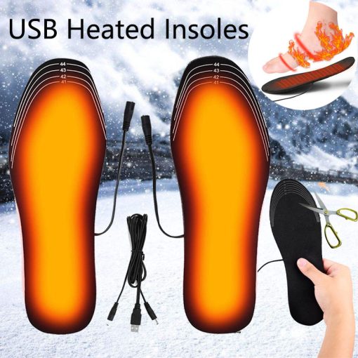 USB Heating Insoles Pad Feet Heated Shoes Heater Can Be Cut Winter Warmers For Boots Sneaker Shoes TurboTech Co 3