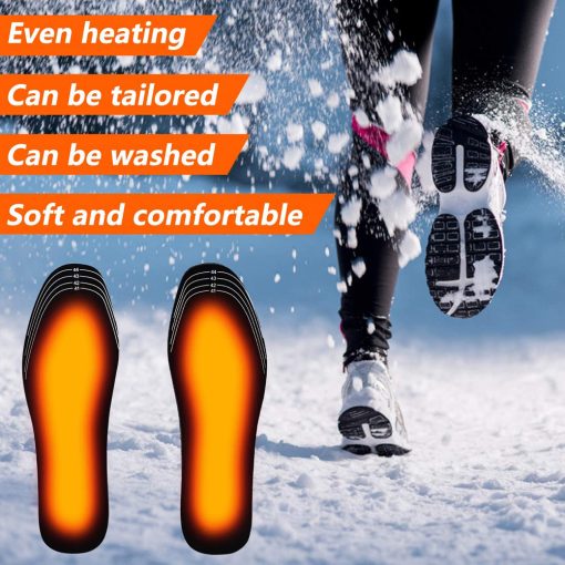 USB Heating Insoles Pad Feet Heated Shoes Heater Can Be Cut Winter Warmers For Boots Sneaker Shoes TurboTech Co 10