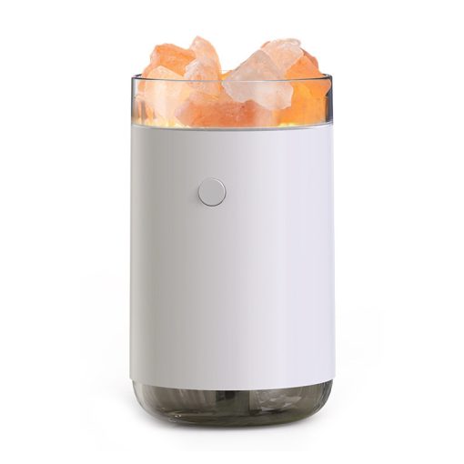 Crystal Salt Stone Humidifier & Diffuser – LED Night Light, Ultrasonic, Aromatherapy Oil TurboTech Co 2