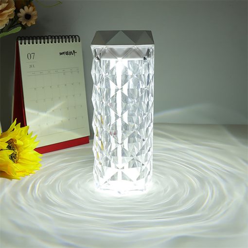 Crystal Lamp Humidifier & Color Night Light – LED, Touch Control, Cool Mist TurboTech Co 7