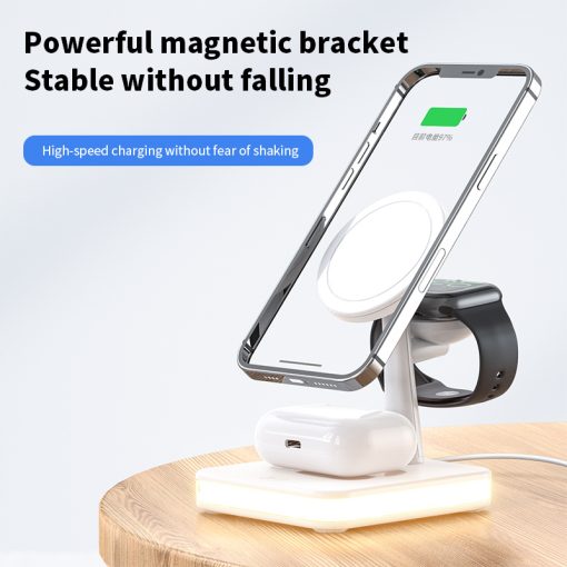 4 In 1 Magnetic Wireless Charger Stand For IPhone 14 13 12 Pro Max Apple Apple 8 7 6 Airpods Fast Charging Dock Station TurboTech Co 7