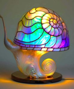Colored Glass Plant Series Desk Lamp