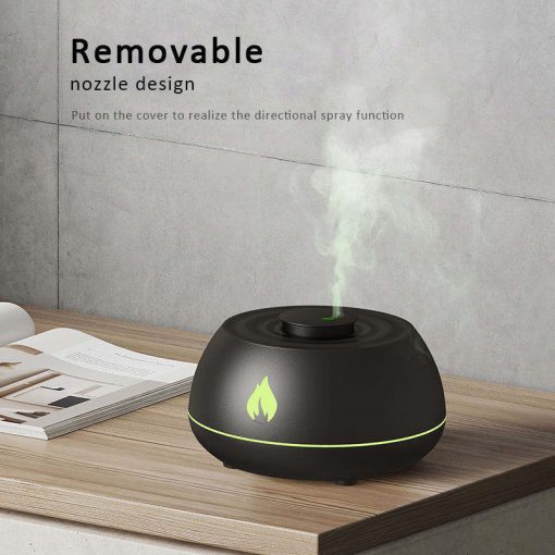 Flame Humidifier Aromatherapy Diffuser 7 Colors Light Home Air Purifier 130ML USB Room Fragrance Essential Oil Diffuser TurboTech Co 4