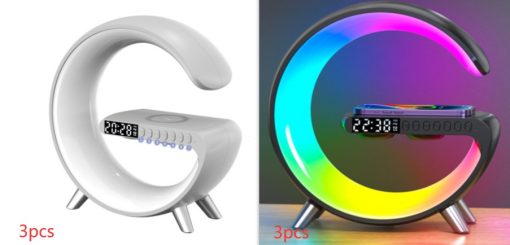 Intelligent LED Lamp Bluetooth Speaker Wireless Charger Atmosphere Lamp App Control For Bedroom Home Decor TurboTech Co 9