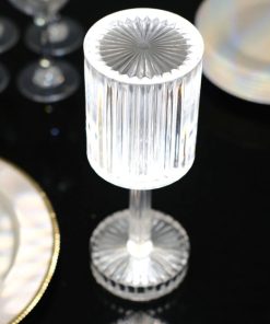 Crystal Diamond Lamp: Serene Bedroom & Bar Light for Atmospheric Tables
