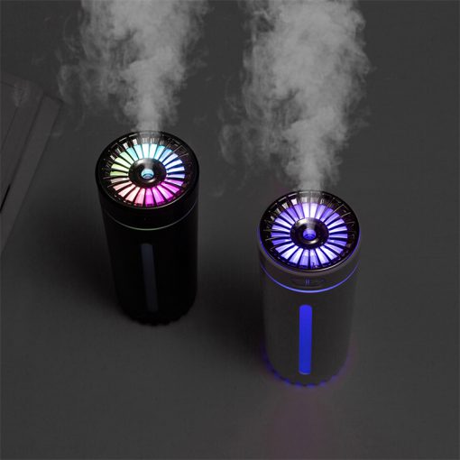 USB Wireless Air Humidifier – Ultrasonic, Colorful Lights, Quiet, Rechargeable Mist Maker for Car & Home TurboTech Co