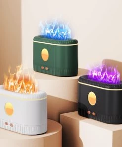 Simulated Flame Air Diffuser Atmosphere Water Humidifier TurboTech Co