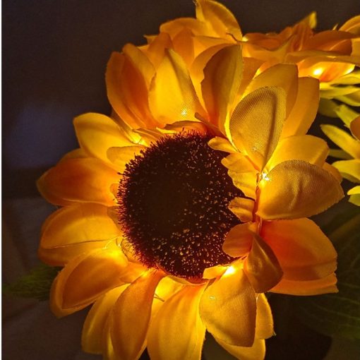 Rechargeable Table Lamp Sunflower Led Simulation Night Light Flowers Decorative Desk Lamp TurboTech Co 6