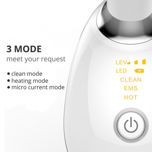 EMS Thermal Electric Microcurrent Wrinkle Remover Neck Lifting And Tighten Massager LED Photon Face Beauty Device TurboTech Co 3
