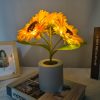 Rechargeable Table Lamp Sunflower Led Simulation Night Light Flowers Decorative Desk Lamp TurboTech Co