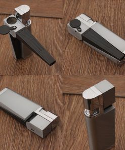 Pipe Lighter Creative Foldable Metal Lighter Combination Portable Folding Smoking Gadget