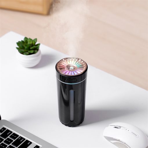 USB Wireless Air Humidifier – Ultrasonic, Colorful Lights, Quiet, Rechargeable Mist Maker for Car & Home TurboTech Co 7