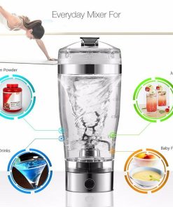 Electric Protein Shake Stirrer Coffee Blender Kettle Sports And Fitness Charging Electric Shaker Cup (Rechargeable USB)