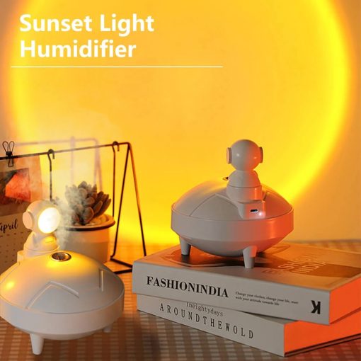 360° Rotating Astronaut Lamp & Humidifier – USB, 2 Spray Modes, Sunset Projector TurboTech Co 10