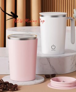 Electric Mixing Cup Stirring Automatic Mixing Mugs Coffee Rotating Magnetic Water Cup