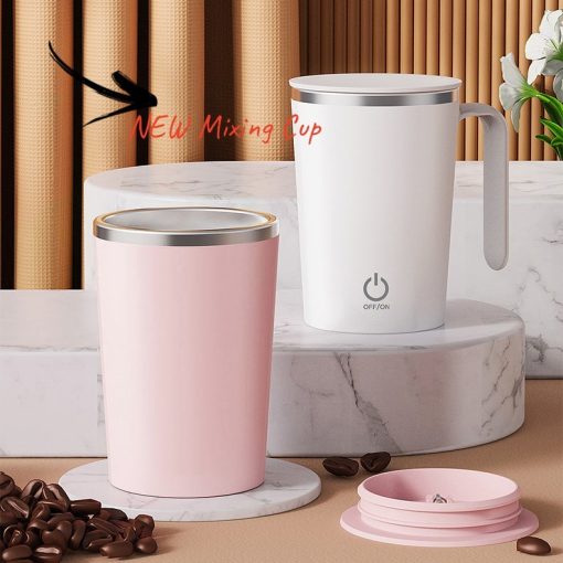 Electric Mixing Cup Stirring Automatic Mixing Mugs Coffee Rotating Magnetic Water Cup TurboTech Co 8