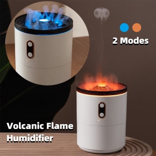 USB Portable Oil Diffuser Volcanic Flame Aroma Jellyfish Air Humidifier Night Light Lamp Fragrance TurboTech Co 2