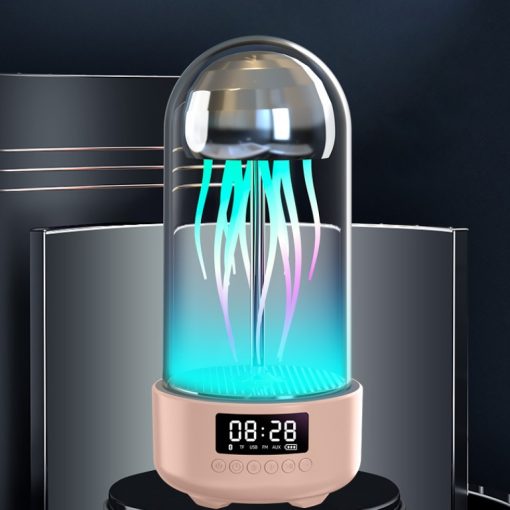 Creative 3in1 Colorful Jellyfish Lamp with Clock