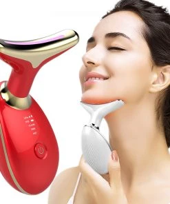 EMS Thermal Electric Microcurrent Wrinkle Remover Neck Lifting And Tighten Massager LED Photon Face Beauty Device TurboTech Co