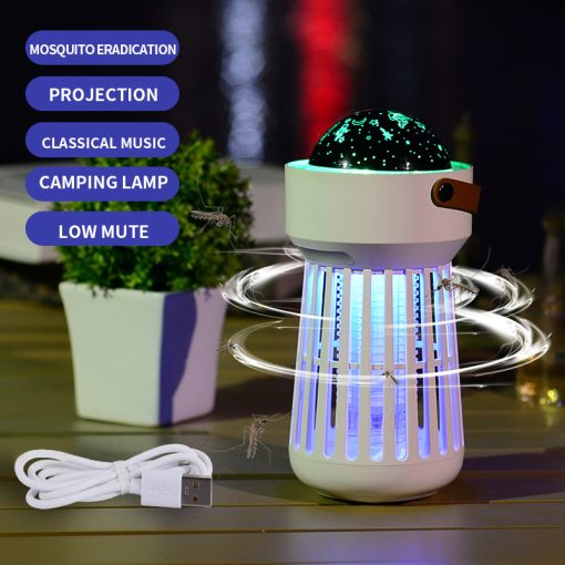 2 In 1 Electric Mosquito Killer Lamp Star Ceiling Projection Kill Mosquitoes For Outdoor And Indoor TurboTech Co