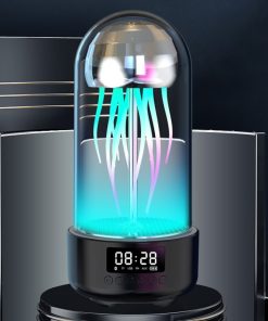 3in1 Colorful Jellyfish Lamp Bluetooth Speaker With Clock Luminous Portable Stereo Breathing Smart Light Decoration TurboTech Co