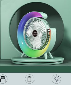 Portable Silent Cooling Fan Air Cooler USB Mini Charging Fan Handheld Desktop Fan Office Bedroom