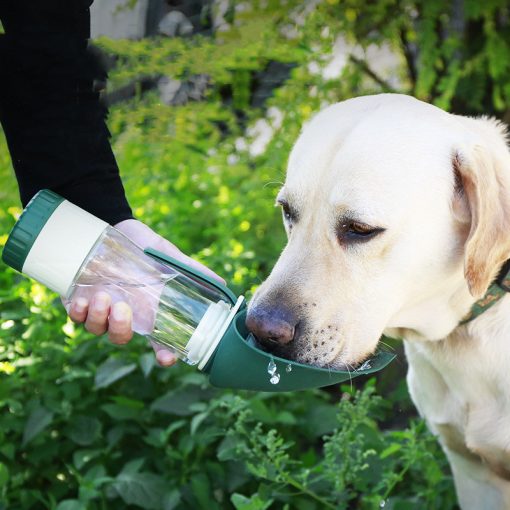 2 In 1 Multifunction Pet Dog Water Bottle Silicone Foldable Portable Puppy Food Bowl Drinking Dispenser Travel Labrador Supplies Pet Products TurboTech Co 10