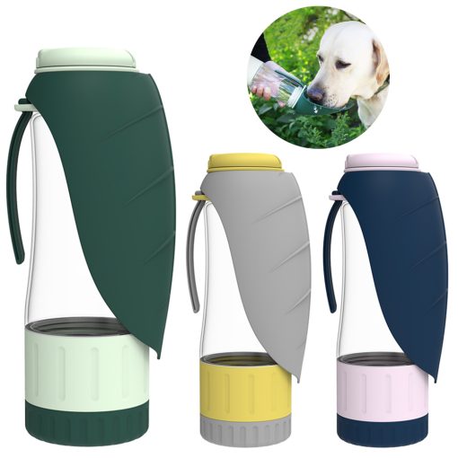 2 In 1 Multifunction Pet Dog Water Bottle Silicone Foldable Portable Puppy Food Bowl Drinking Dispenser Travel Labrador Supplies Pet Products TurboTech Co