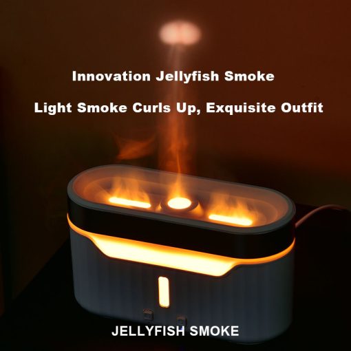 Jellyfish Flame Humidifier Simulation Flame Aromatherapy Humidifier Jellyfish Fog Circle Atmosphere Lamp Night Light TurboTech Co 10