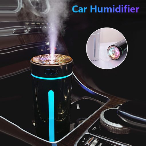 USB Wireless Air Humidifier – Ultrasonic, Colorful Lights, Quiet, Rechargeable Mist Maker for Car & Home TurboTech Co 3