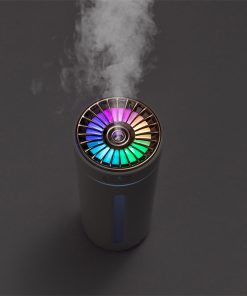 USB Wireless Air Humidifier - Ultrasonic, Colorful Lights, Quiet, Rechargeable Mist Maker for Car & Home
