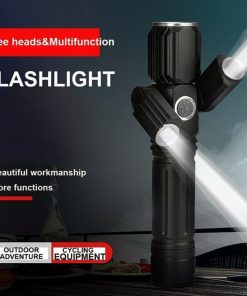 Outdoor Flashlight Nightlight Multi-Functional 360-degree rotation Auxiliary Light With Adjustable Bracket