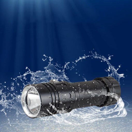 1200LM Waterproof flashlight amphibious Underwater Light TurboTech Co
