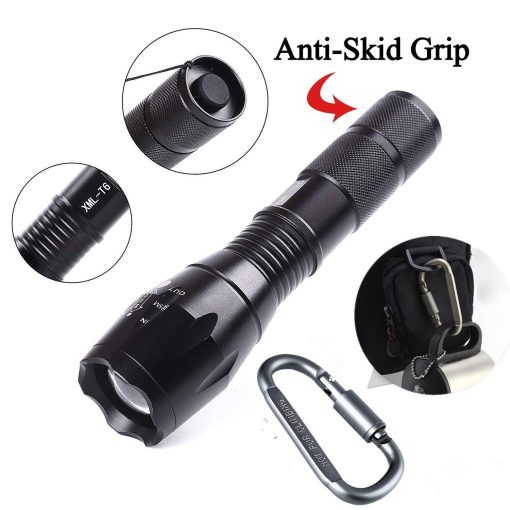 Compact Tactical LED Flashlight – Military-Grade, Water/Drop Resistant, 5 Modes TurboTech Co 3