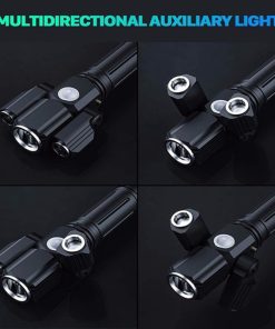 Outdoor Flashlight Nightlight Multi-Functional 360-degree rotation Auxiliary Light With Adjustable Bracket