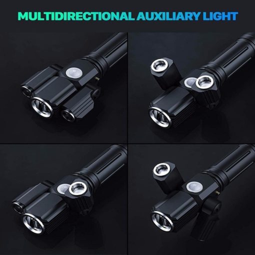 Outdoor Flashlight Nightlight Multi-Functional 360-degree rotation Auxiliary Light With Adjustable Bracket TurboTech Co 5