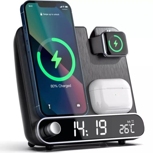 3-in-1 Charger Alarm Clock Wireless Charging Stand TurboTech Co