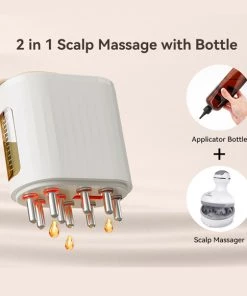 2 In 1 Electric Scalp Massager And Applicator Hair Oil Scalp Applicator Brush For Hair Treatment Growth TurboTech Co 2