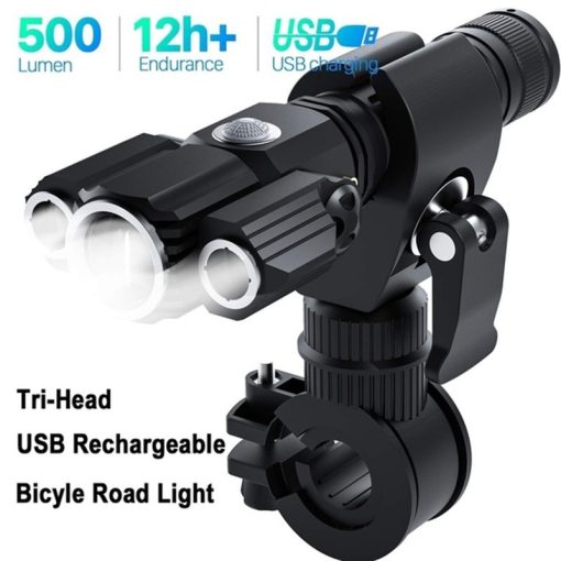 Outdoor Flashlight Nightlight Multi-Functional 360-degree rotation Auxiliary Light With Adjustable Bracket TurboTech Co