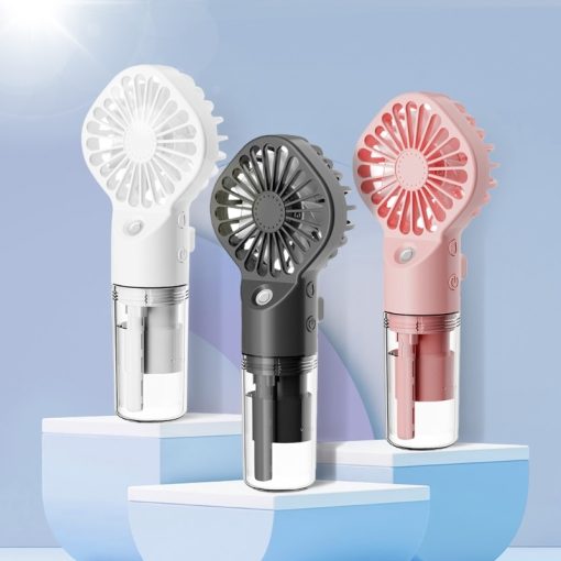 Power Spray Humidifier Small Fan Air Diffuser Usb Charging Portable Fan Refreshing  Water Cooling Device TurboTech Co