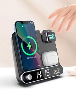 3-in-1 Charger Alarm Clock Wireless Charging Stand