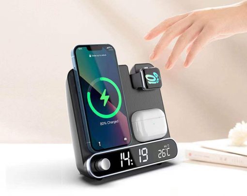 3-in-1 Charger Alarm Clock Wireless Charging Stand TurboTech Co 4