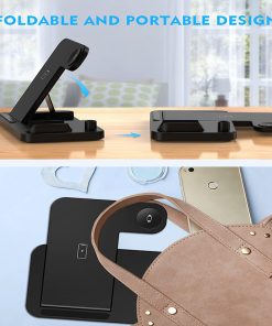 4-in-1 Wireless Charger Stand Foldable Mobile Fast Charging Device