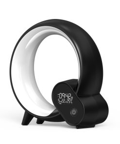 Led Light Alarm Clock Bluetooth Speaker Analog Digital Display Lamp RGB Atmosphere Nightlight
