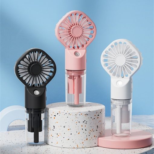 Power Spray Humidifier Small Fan Air Diffuser Usb Charging Portable Fan Refreshing  Water Cooling Device TurboTech Co 9