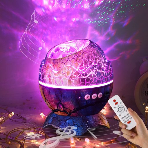 LED Dinosaur Egg Star Galaxy Projection Lamp Bluetooth Music TurboTech Co