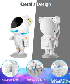 Galaxy Astronaut Star Projector - Starry Night Light for Bedroom & Home Decor